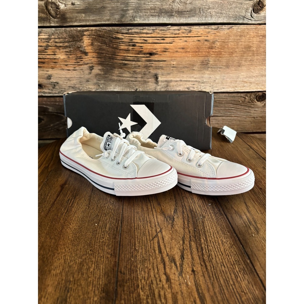 Converse Chuck Taylor All Star Shoreline Slip White Sneakers 537084F Womens 10